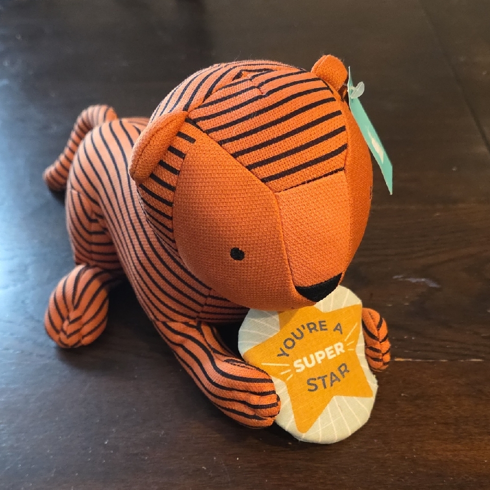 Pillowfort Striped Orange Lion